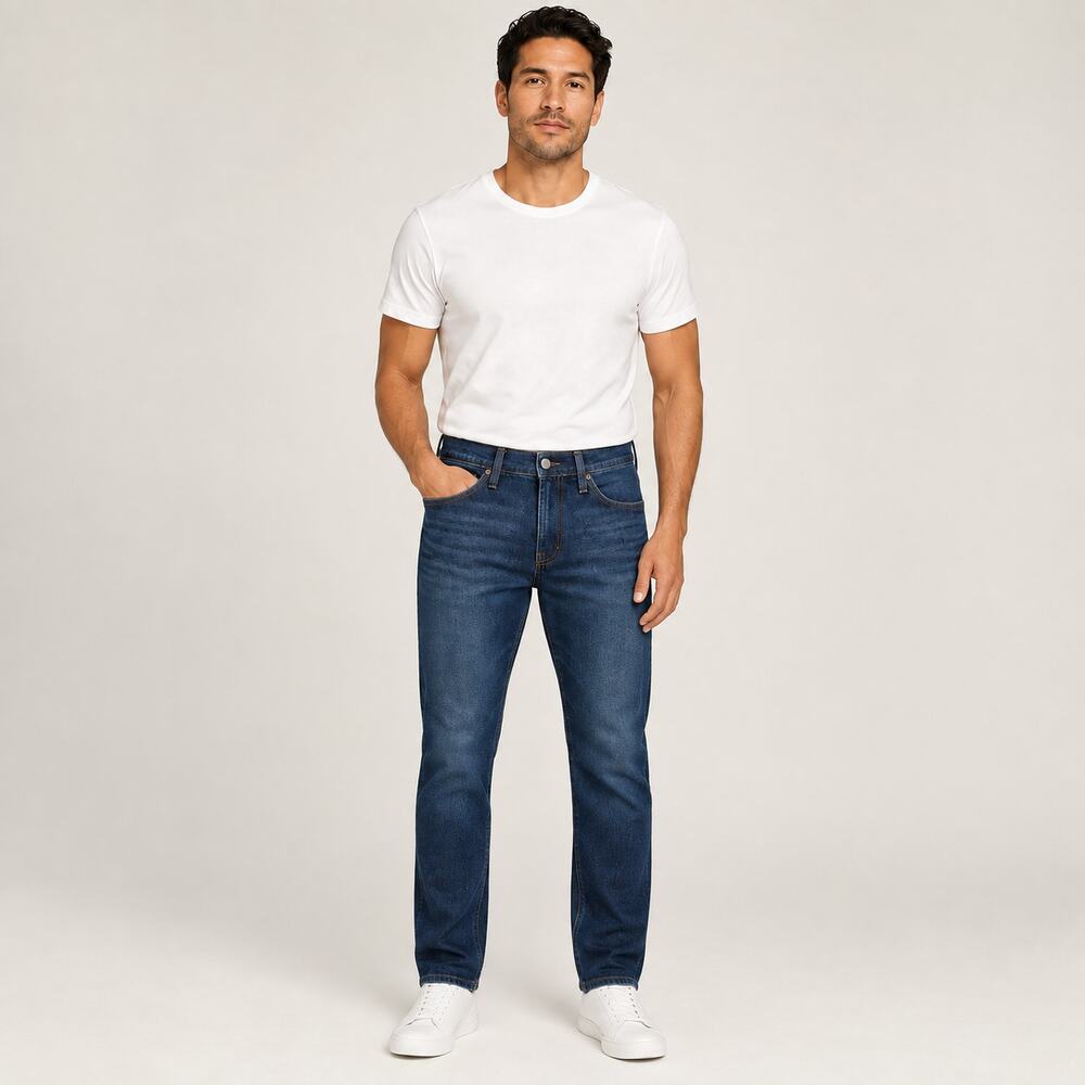 J.Crew Jeans MENS 38x32 Blue Athletic Slim Signature Flex Stretch Denim Casual